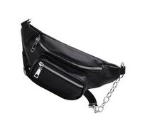 BCOATH Waist Bag with Chain Strap Women Pu Leather Single Shoulder Crossbody Bag Nonslip Convenient for Fashion and Daily Use
