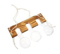 BCOATH Wall Hanging Hydroponic Planter Glass Flower Holder Wood Rack Retro Color Home Indoor Decoration Hydroponic Flower Vase for Wall Mounted Planting