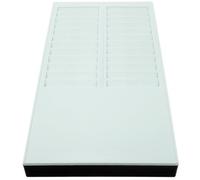 BCOATH Wall-mounted Plastic Attendance Card Rack with 24 Slots, Safe and Card Holder for Employee Entrance Or Next to Time Clock, Simple and High Grade Design