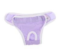 BCOATH Washable Dog Period Diapers for Female Dogs Small Breeds Violet Soft Breathable Puppy Training Pants Reusable Pet Sanitary Pants Heat Protection for Corgi