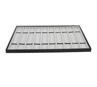 BCOATH Watch Band Tray Organizer with Large-capacity Compartment Design for Retail Shop Display, View Storage Protects Watchbands from Damage, Leather and Wood Material