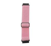 BCOATH Wave Pattern Nylon Watch Strap 22mm Adjustable Elastic Pink | Jacquard Technology, Easy Install and Removal, Chic Unique Appearance, for Smartwatch Bands