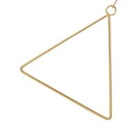 BCOATH Wear-resistant Golden Metal Triangle Wreath Frame for Flowers and Roses Sturdy Decorative Hanging Frame to Fix Flowers for Wedding