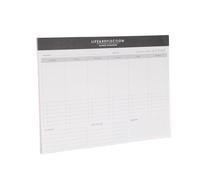 BCOATH Weekly Task Planner Notebook with Segmented Layout for Home and Work Smooth Writable Daily Task Notepad for Organized Scheduling and Goal Tracking