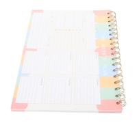 BCOATH Weekly Work Schedule Planner Notepad 2024 Pp Cover Spiral Bound Horizontal Weekly Plan Memo Pad with Tear-off Pages for Office and Personal to Do List Organization