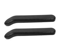 BCOATH Wheelchair Armrest Pads PU Foam Soft Comfortable Arm Rest Replacement Kit with Curved Black Elbow Design, 8.5cm or 14cm Hole Spacing, Wheelchair Accessories for Mobility and Daily