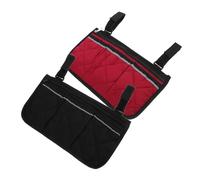 BCOATH Wheelchair Armrest Storage Pouch with Cup Holder Durable Side Bag for Wheelchairs Walkers and Scooters Easy Installation Versatile Organizer for Office Chairs
