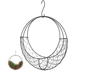 BCOATH Wire Wreath Frame Rings round Wire Wreath Frames Metal Hoop for Plant Hanger and Romantic Garden Decor