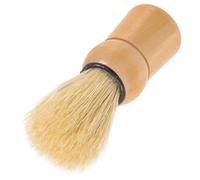 BCOATH Wood Handle Beard Brush with Boar Bristles for Men Shaving Cream Application and Facial Hair Grooming, Handheld Shave Accessory Suitable for Daily Beard Care and Salon Styling