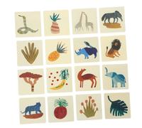 BCOATH Wooden Animal Memory Cards Educational Learning for Montessori Early Childhood Development Game to Boost Critical Thinking and Logical Reasoning Skills