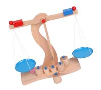BCOATH Wooden Balance Scale Educational Stem Learning Tool for Early Intellectual Development Smooth Burrless Montessori Math Teaching Aid