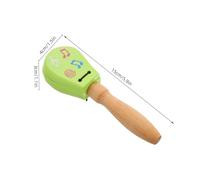 BCOATH Wooden Castanets for Smooth Safe Clapper Percussion Instrument Early Educational for Enhancing Auditory Perception and Hand Eye Coordination Musical Instrument