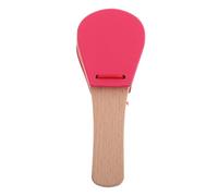 BCOATH Wooden Castanets with Long Handle for Musical for Early Education Comfortable Grip Finger Clappers Orff Percussion Instrument Rhythm and Cognitive Development