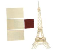 BCOATH Wooden Eiffel Tower Puzzle Model DIY Self-assembling Educational for Natural Wood Craft Building Enhances Creativity Patience and Interaction