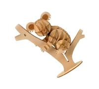 BCOATH Wooden Koala Puzzle Handmade DIY Jigsaw Craft Smooth Polished Wood Educational Hand-eye Coordination Development Gift for Boys
