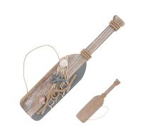 BCOATH Wooden Oar Pendant Seaside Ocean Decoration Rustic Mediterranean Style Paddle Star Shape Lightweight Indoor Or Outdoor Hanging Wall Ornament for Photo Backdrops and Home Décor