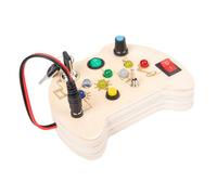 BCOATH Wooden Simulation Circuit Busy Board for Educational Montessori Learning Activity Board Safe Fine Motor Skill Development for Year Old Boys