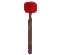 BCOATH Wooden Singing Bowl Stick for Meditation and Chanting Bowls Easy to Hold Red Pu Handle Practical Accessory for Spiritual Relaxation and Mindfulness