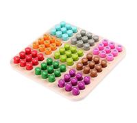 BCOATH Wooden Sudoku Board Game Educational Logic for Years Old Wooden Chess with Bright Colors for Cognitive Development and Fun