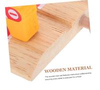 BCOATH Wooden Train Track Platform with Red Road Block Barricade Educational DIY Station Accessory for Enhances Hand-eye Coordination and Logical Thinking Family Fun with Flexible