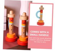 BCOATH Wooden Trumpet Educational Musical Instrument for Preschool Music Learning Safe Material with Clear Sound Early Hearing Training and Coordination Development