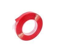 BCOMFY 1 Roll 0.2/1mm Strong Acrylic Adhesive PET Red Film Clear Double Side Tape No Trace For Phone Tablet LCD Screen Glass(1x12mm)