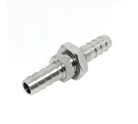 BCOMFY 1pc 3/4/6/8/10/12/14/16/19/20/25/32mm Hose Barb Hosetail Bulkhead Equal Reducer 304 Stainless Steel Pipe Fitting Connector Water Gas(4mm To 6mm)