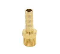 BCOMFY 1PC Brass Pipe Fitting 4mm-12mm Hose Barb Tail M10 M12 M14 M16 M20 Metric Male Thread Connector Joint Copper Coupler Adapter(6mm to M12x1.5)