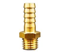 BCOMFY 1pc M16 M18 M20 Metric Male Thread To 8mm 10mm 12mm Hose Barb Brass Pipe Fitting Coupler Connector Adapter(M16x2 to 8mm)