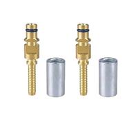 BCOMFY 2PC High Pressure Washer Hose Fitting Connector Pipe Tip Repair Connector Adaptor For Karcher K Hose Plug Fitting With Sleeve(Color:2 pcs A)