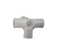 BCOMFY 4pcs Plastic Inner Diameter 12mm 16mm 20mm 25mm PE Tee Connector Four Five Way Joint Pipe Adapter Wardrobe Fittings(5 Way Connector,Inner Diameter 16mm)