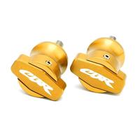 BCOTNHZT 8MM Motorcycle Swingarm Slider Spools Stand Screws Covers For H CBR600RR 1000RR 954RR 900RR CBR250R 2024(GOLD)