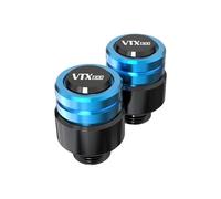 BCOTNHZT For H VTX1300 RETRO VTX1300C VTX1300CX 2009-2023 Motorcycle CNC Aluminum M8 Rear View Mirror Hole Plugs Screws(Light blue)