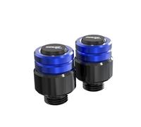 BCOTNHZT FOR YH TRACER700 TRACER 700 2016-2022 2023 M8 CNC Aluminum Motorcycle Rear View Mirror Hole Plug Screw Caps(BLUE)