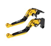BCOTNHZT Motocycle Brake Clutch Levers Adjustable Folding Handle Falling Compatible with DT125R 1994-2004 DT125RL 1988-1990(Gold)