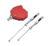 BCOTNHZT Motorcycle CNC Short Stunt Clutch Lever Pull Cable System Kit Compatible with RGV250 Gamma GSX-R750W 1988-1998(Red A)