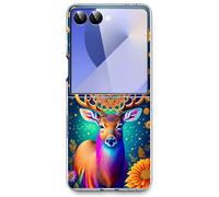 Bcov Case For Galaxy Z Flip 7,Colorful Deer Mandala Flowers Anti-Scratch Solid Hard case Protective Shookproof Phone Cover for Samsung Galaxy Z Flip 7 Flip7