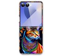 Bcov Case For Galaxy Z Flip 7,Colorful Mandala Cat Flowers Anti-Scratch Solid Hard case Protective Shookproof Phone Cover for Samsung Galaxy Z Flip 7 Flip7