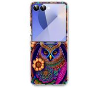Bcov Case For Galaxy Z Flip 7,Colorful Owl Mandala Flower Anti-Scratch Solid Hard case Protective Shookproof Phone Cover for Samsung Galaxy Z Flip 7 Flip7