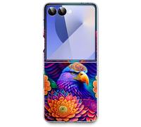 Bcov Case For Galaxy Z Flip 7,Mandala Floral Eagle Flowers Anti-Scratch Solid Hard case Protective Shookproof Phone Cover for Samsung Galaxy Z Flip 7 Flip7