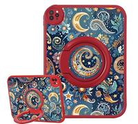 Bcov Case for iPad (A16) 11th Gen 11-inch 2025,Paisley Flowers Dark Blue 360 Rotating Stand Drop Protection Shockproof Protective Case Cover for iPad 10th Gen 10.9-inch 2022