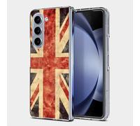 Bcov Case for Samsung Galaxy Z Fold 6,Retro Union Jack Flag Anti-Scratch Solid Hard case Protective Shookproof Phone Cover for Samsung Galaxy Z Fold 6