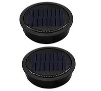 Bcowtte 2 Pack Large Solar Light Replacement Top for Outdoor Hanging Lanterns, More Powerful and Energy Efficient