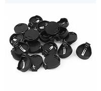 Bcowtte 3V CR2032 CR2025 Button Cell Battery Holder Adapter Black Pack of 20