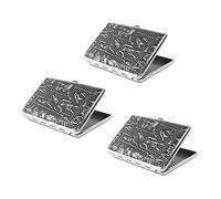 Bcowtte 3X Moistureproof Anti-Pressure Thin Cortical Egyptian Style Silver Case