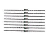 Bcowtte 8 Pieces 9mm Linear Guide Miniature Rail MGN9 400mm Linear Rail and 1 Piece MGN9H Miniature Rail Slider
