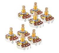 Bcowtte 8X Shaft Full Metric Sized Control Pots A500K Audio Taper Potentiometers Pot for Electric Guitar Bass
