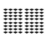 Bcowtte Pack of 48 Soundproof Foam Fabric Panels, 2 x 12 x 12 Pyramid Shaped Acoustic Panels for Wall, Studio, Home and Office