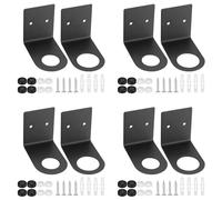 Bcowtte Pack of 8 Soap Bottle Dispenser Holders, Wall Mounted Soap Pump Bottle Dispenser Stand, Stainless Steel Shampoo Dispenser