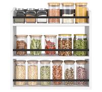 BCOZLUX Spice Rack Wall Mount, Wood Spice Rack for Countertop, White